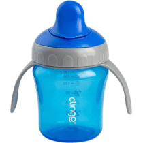 Clingo Copo Treinamento Com Tampa Colors Azul