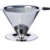 Coador e Filtro de Café Inox Reutilizável Malha Ultrafina