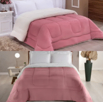 Coberdrom Sherpa Queen 200 Fios Rose