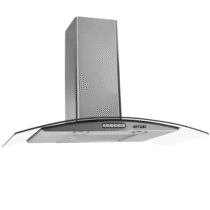 Coifa De Parede Fogatti Slim 80cm Vidro Curvo Inox