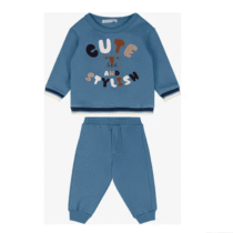 Conjunto Baby Blusão Com Calça Trick Nick Azul