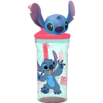 Copo 3D Stitch C/canudo Disney 360ml