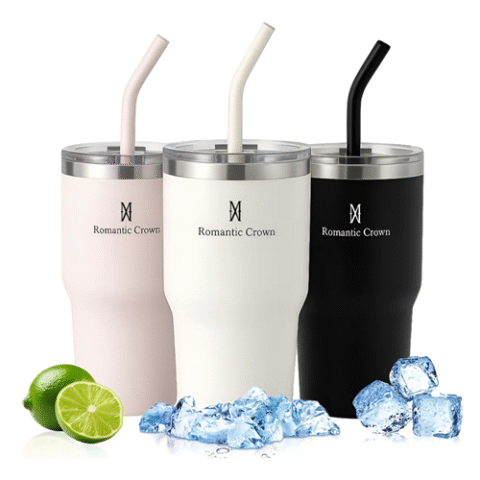 Copo Térmico Inox Anti-Vazamento Romantic Crow 600ml