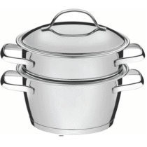 Cuscuzeira com Fundo Triplo 2 Peça Tramontina Inox