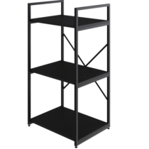 Estante Aço c/ 3 Prateleiras 84x45x33cm Yon Preta