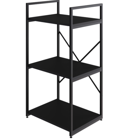 Estante Aço c/ 3 Prateleiras 84x45x33cm Yon Preta