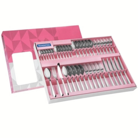 Faqueiro Aço Inox com Faca para Churrasco com 42 Peças Tramontina Laguna