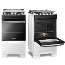 Fogão Continental Fc4ib 4 Bocas Mesa De Inox Branco