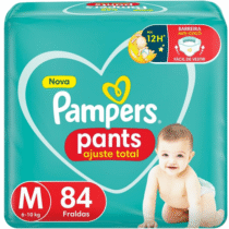 Fralda Pampers Pants Ajuste Total M 84 unidades