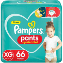 Fralda Pampers Pants Ajuste Total XG 66 Unidades