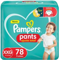 Fralda Pampers Pants Ajuste Total XXG 78 Unidades