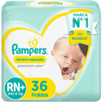 Fralda Pampers Premium Care RN+ 36 Unidades