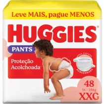Fralda Pants Huggies Proteção Acolchoada XXG 48 unidades