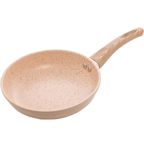 Frigideira De Indução Revestimento Antiaderente Cerâmica 20cm Bege – Lyor