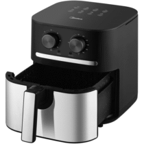 Fritadeira Air Fryer Midea 5,5L Cyclone Preto e Inox – 220V