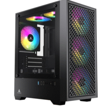 Gabinete Gamer Acegeek Pulse Mid-TowerLateral de Vidro Preto – AG-PULSE-BK