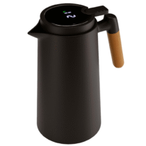 Garrafa Térmica Com Termômetro Digital Preta 1L Lyor