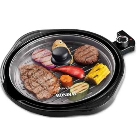 Grill Redondo Smart Grill 30cm Mondial 1200W Preto 220V