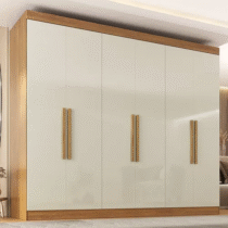 Guarda-Roupa Casal 6 Portas 2 Gavetas Paris Ce