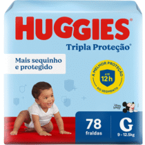 Huggies Fralda Tripla Proteção G 78 Unidades