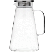 Jarra De Vidro Borossilicato Com Tampa De Inox 1,8L