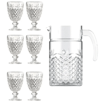 Jogo Casambiente Jarra 1.2L + 6 Taças 200ml Diamond