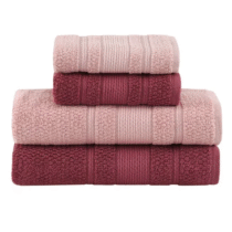Jogo de Toalhas Buddemeyer Bella Extra Soft Banho Rosa/Rosa Claro 4 peças