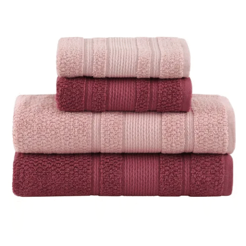 Jogo de Toalhas Buddemeyer Bella Extra Soft Banho Rosa/Rosa Claro 4 peças