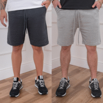 Kit 2 Bermudas Moletom Hering Masculinas