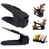 Kit 20 Organizadores De Sapato E TênisCom Regulagem Preto