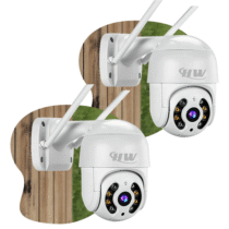Kit 2 Unidades Câmera IP Icsee Prova D’água Infravermelho Externa Wifi – HW