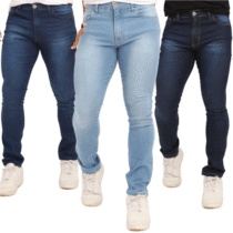 Kit 3 Calça Jeans Masculina Slim Fit Com Lycra Elastano Polo Republic