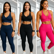 Kit 3 Conjuntos Feminino Fitness Moda Academia