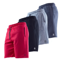 Kit 4 Bermuda Masculina Short Moletom Carbono14