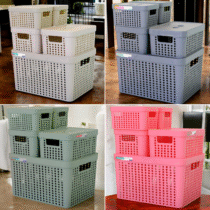 Kit 5 Caixas Organizadoras com Tampa Plástico Resistente Multiuso