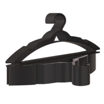 Kit 50 Cabides Achatados Plastico Paranoia Preto