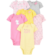 Kit 6 Bodies Sem Mangas Simple Joys by Carter’s Meninas