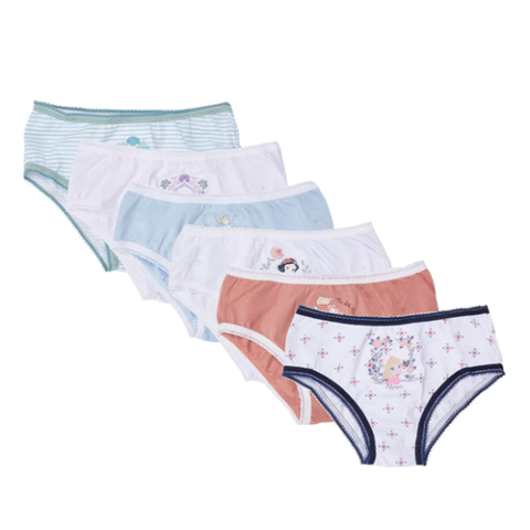 Kit 6 Calcinhas Lupo Kids Disney 100% Algodão