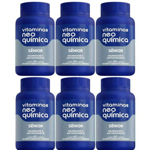 Kit 6 Frascos Suplemento Vitamínico Sênior 60 Cápsulas – Neo Química