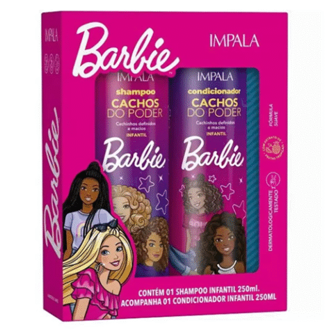 Kit Barbie Shampoo 250ml + Condicionador Cachos do Poder 250ml – Impala