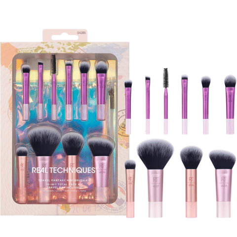 Kit Best 10 Mini Pincéis Com Travel Bag Real Techniques