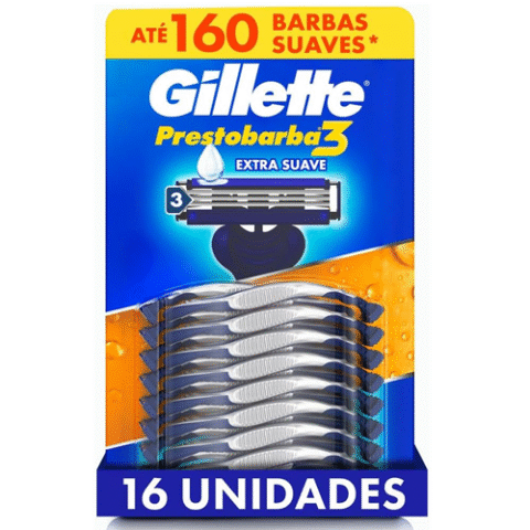 Kit Gillette 16 Unidades Aparelho de Barbear Prestobarba3