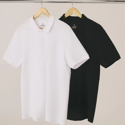 Kit Hering 2 Camisas Polo Básicas Masculinas