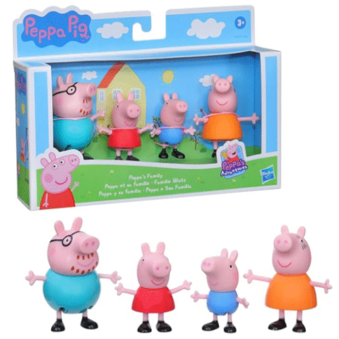 Kit Peppa e a Família Pig Hasbro