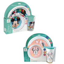 Kit Refeição Alimentação 3 Peças Minnie ou Mickey