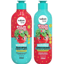 Kit Salon Line Kids Shampoo + Condicionador Vegano Morango