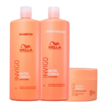 Kit Wella Pro Invigo Nutri Enrich – Shampoo1L +Condicionador 1L + Máscara Kit Wella Pro Invigo Nutri Enrich – Shampoo1L +Condicionador 1L + Máscara