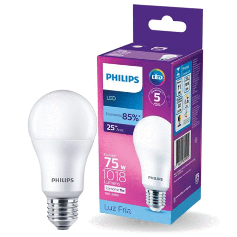 Lampada LED Bulbo Philips Branco Frio 11W Bivolt