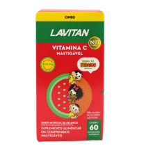Lavitan Vitamina C Turma da Mônica 60 Comprimidos Mastigáveis Melancia