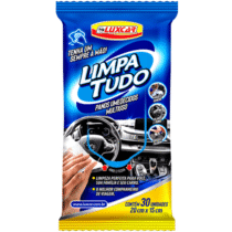 Limpa Tudo Pano Automotivo Umedecido Luxcar 30 Unidades